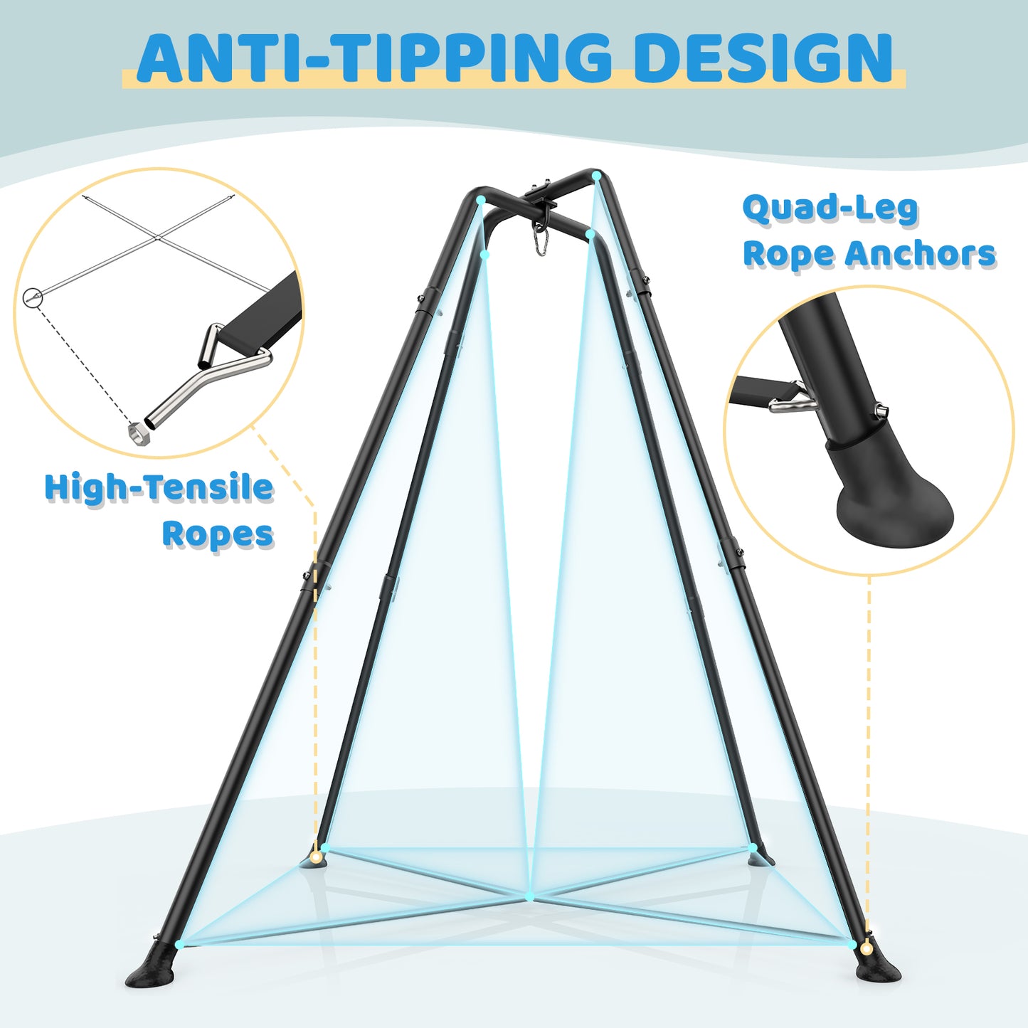 X-Shaped Swing Set