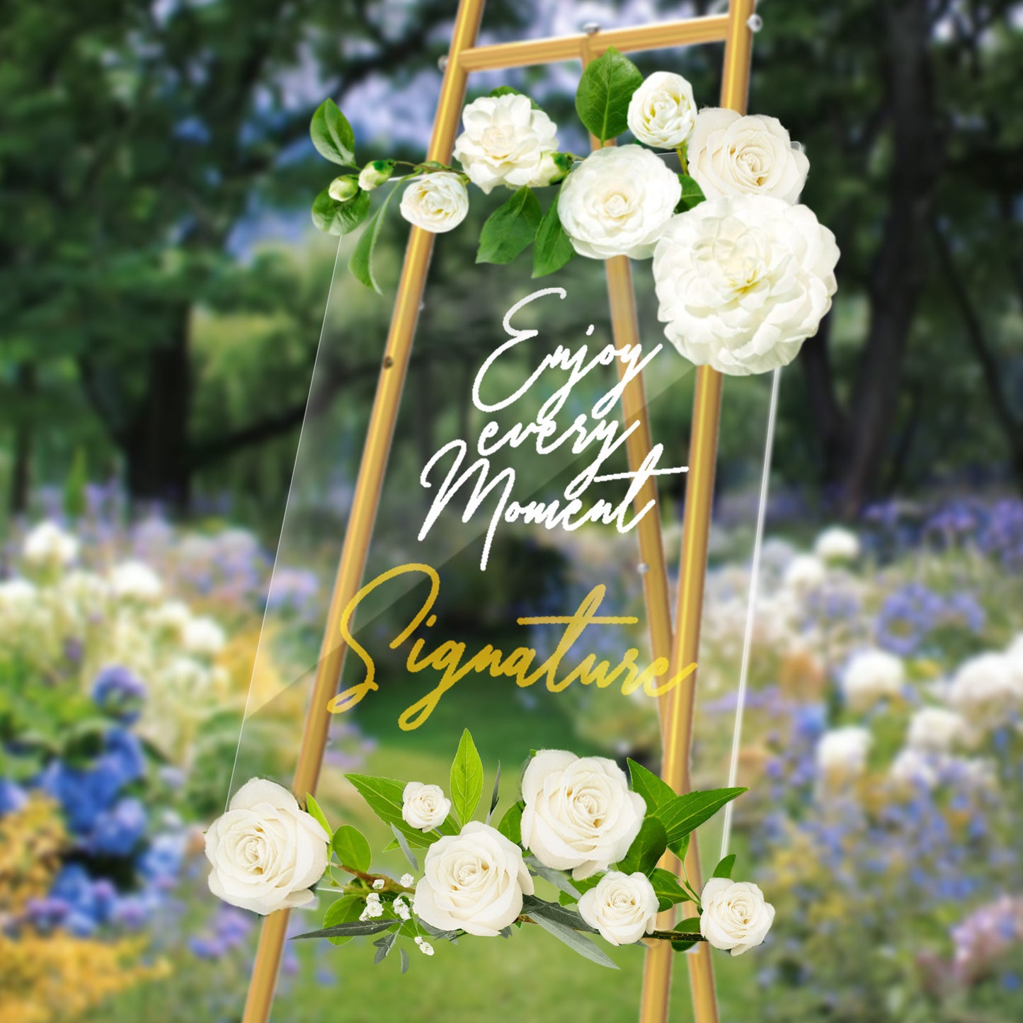 Gold Easel Stand for Sign