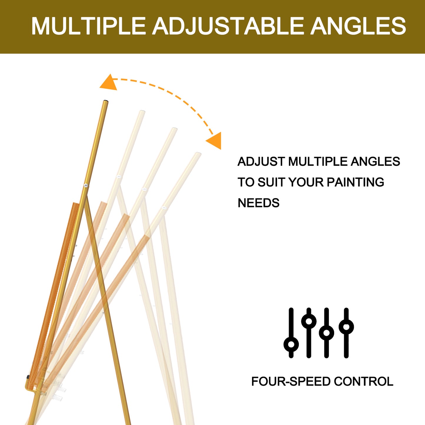 Gold Easel Stand for Sign
