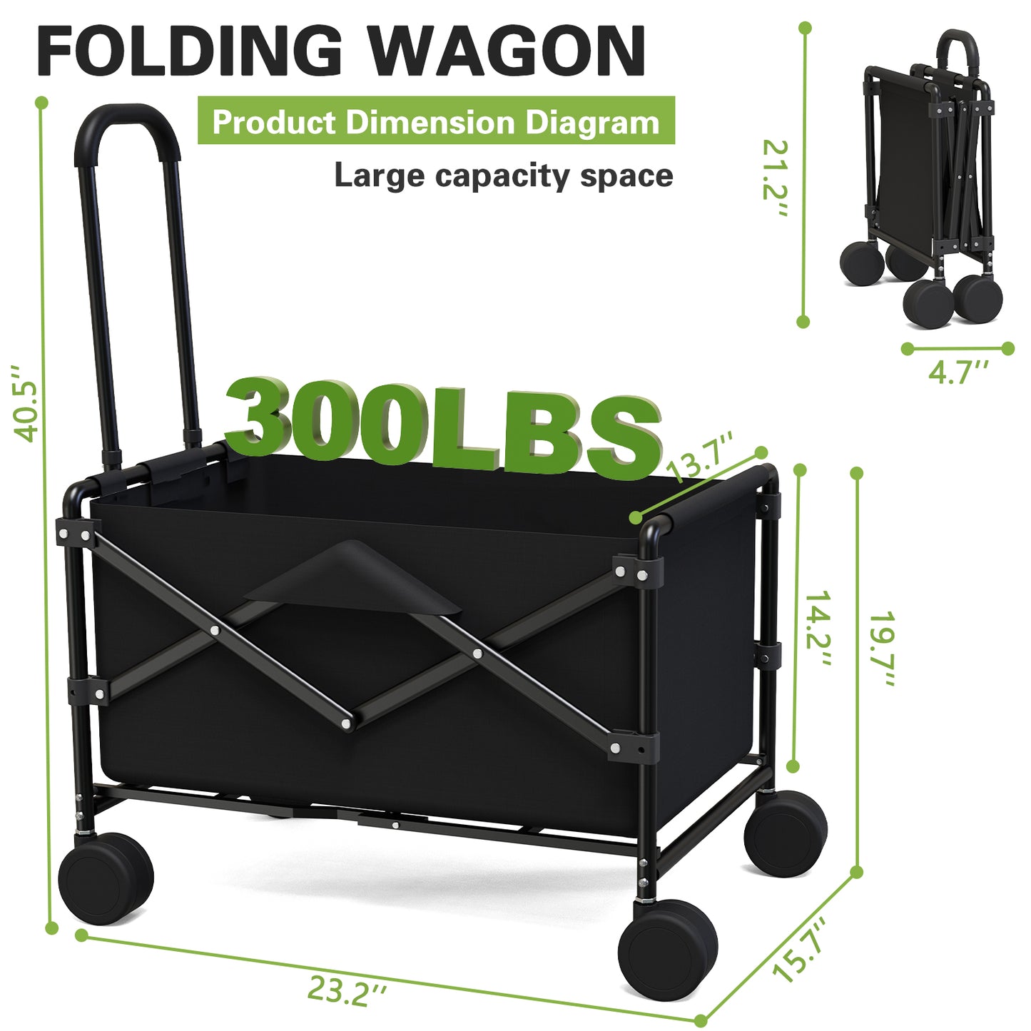 Collapsible Folding Shopping Cart