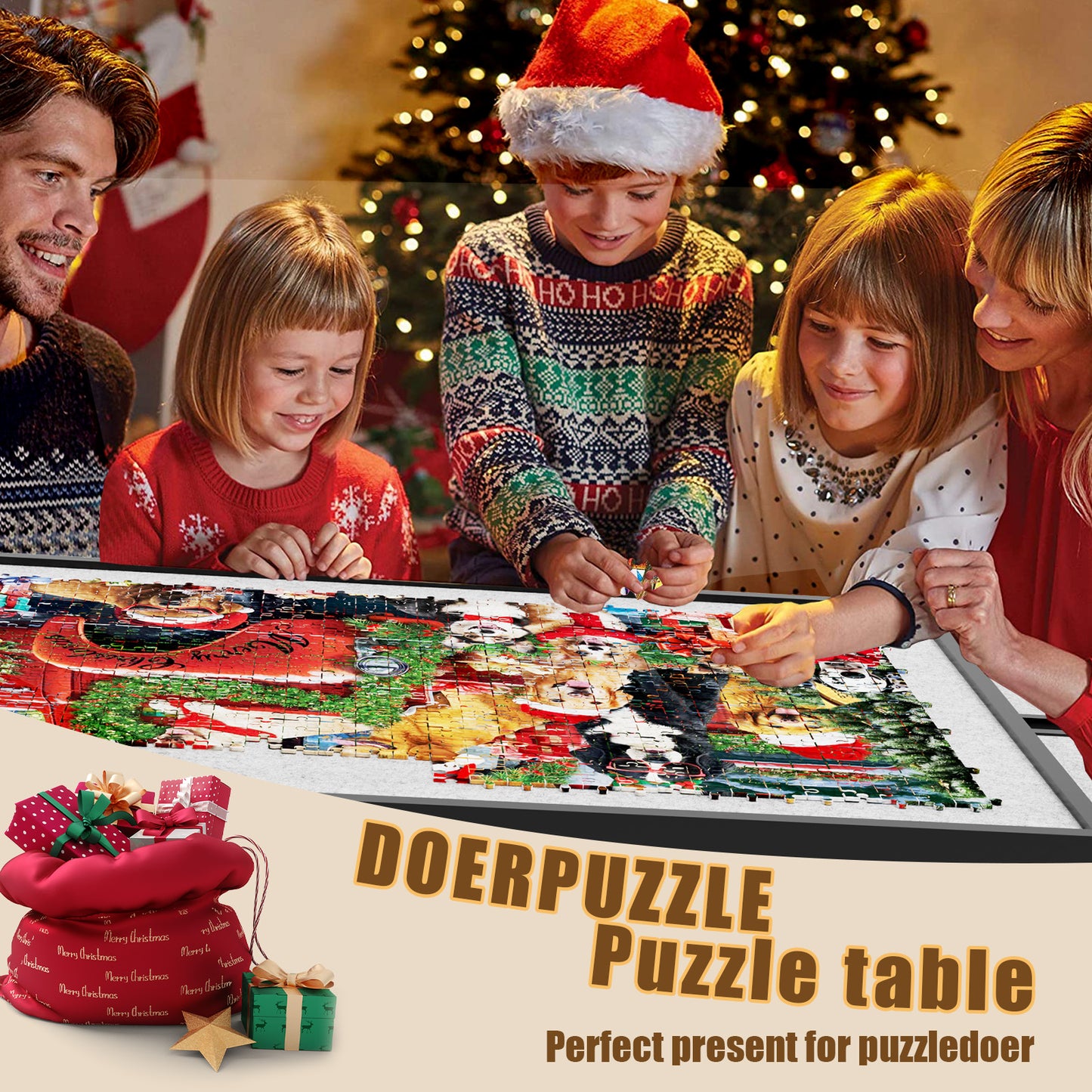 Jigsaw Puzzle Table Adjustable Height