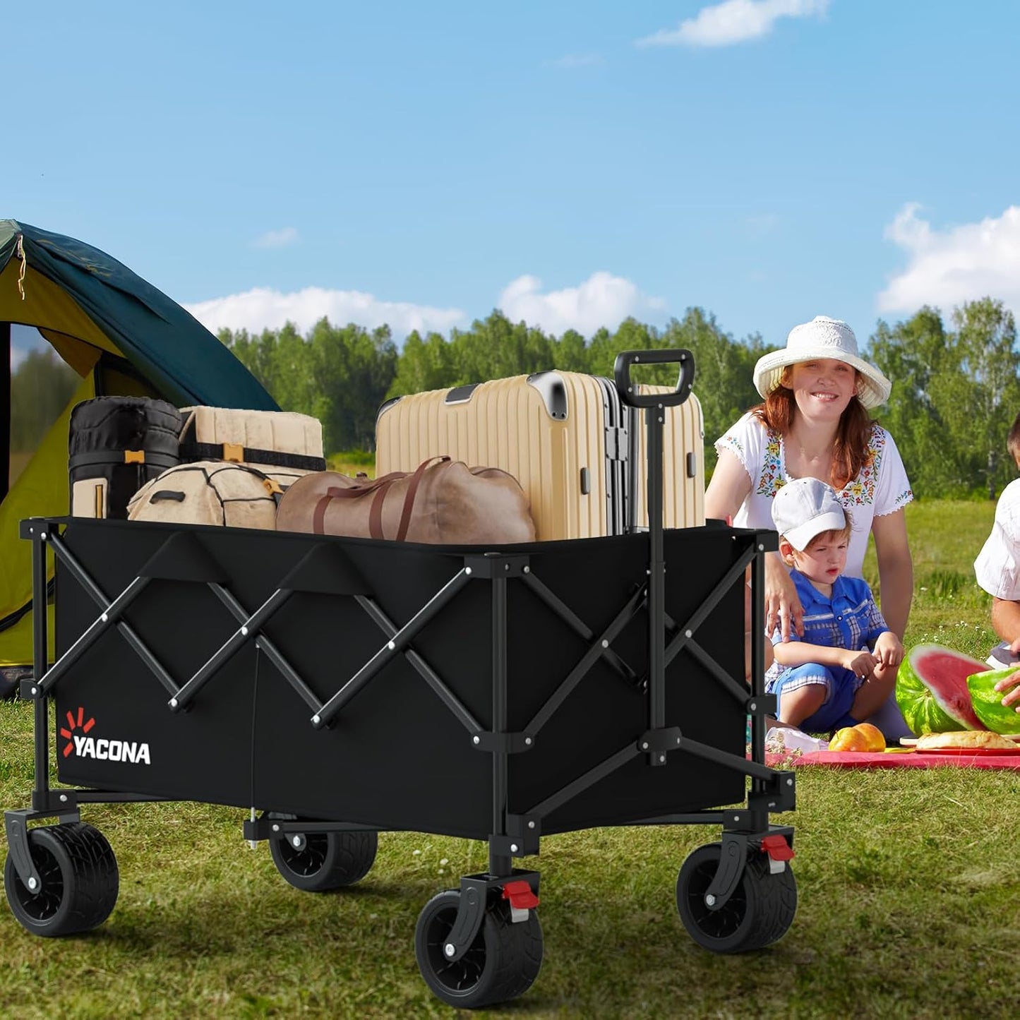Extra Large Collapsible Wagons Carts Foldable