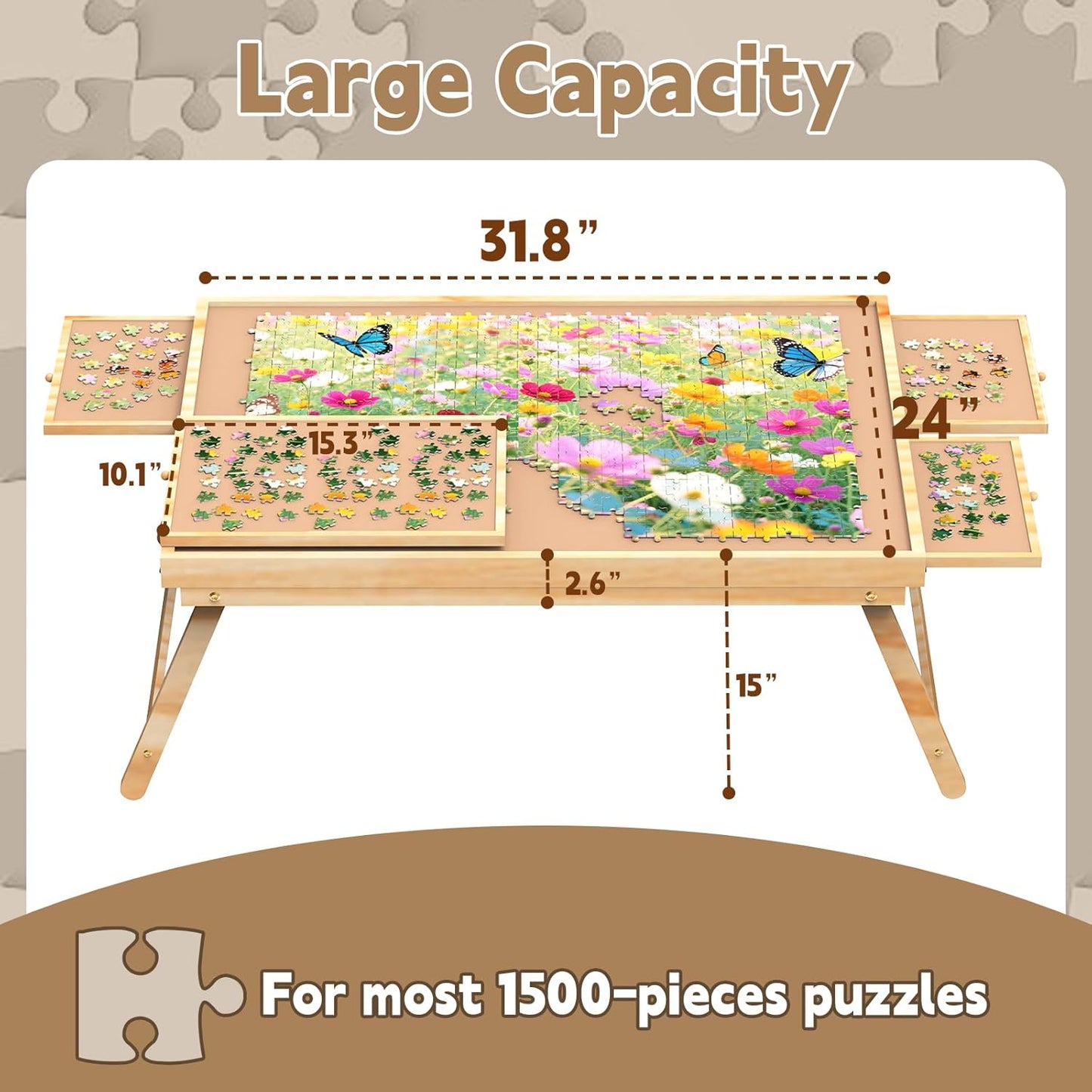 Jigsaw Puzzle Table 1500 Pieces