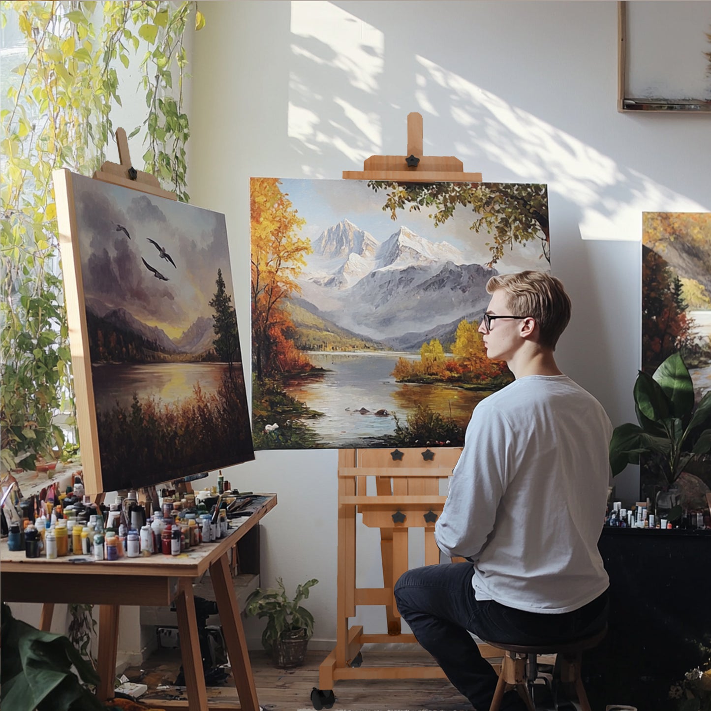H-Frame Multifunctional Easel