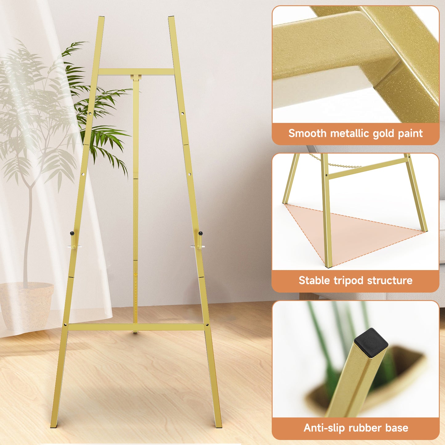 Gold Easel Stand for Sign