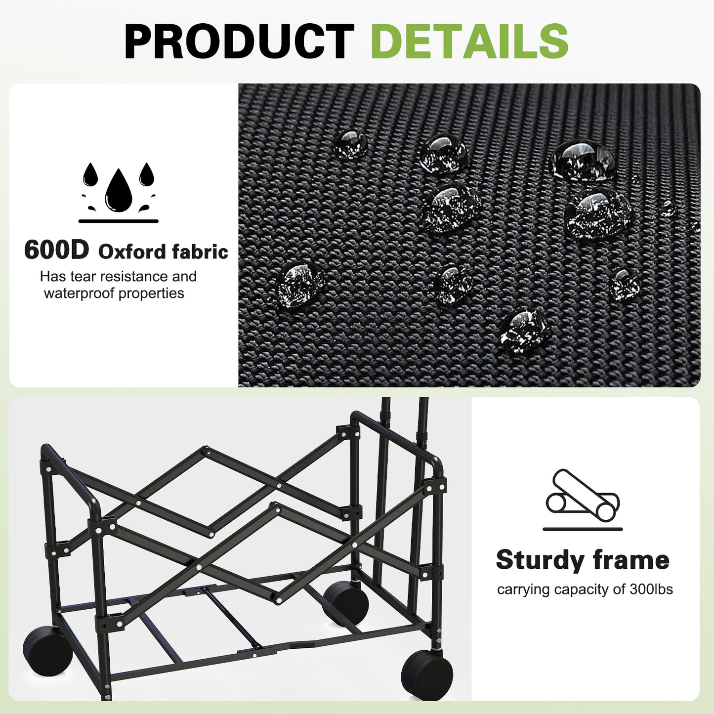 Collapsible Folding Shopping Cart