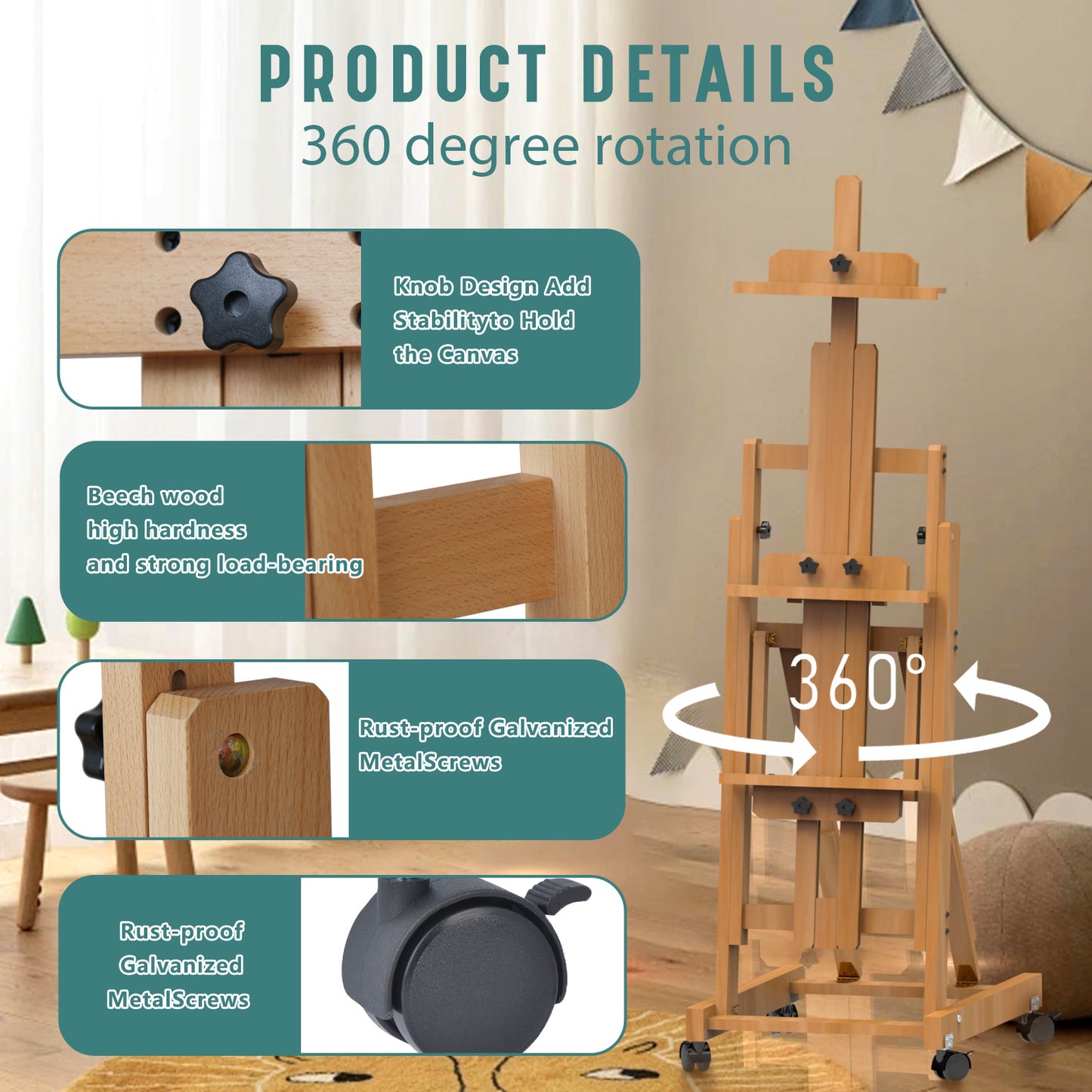 H-Frame Multifunctional Easel