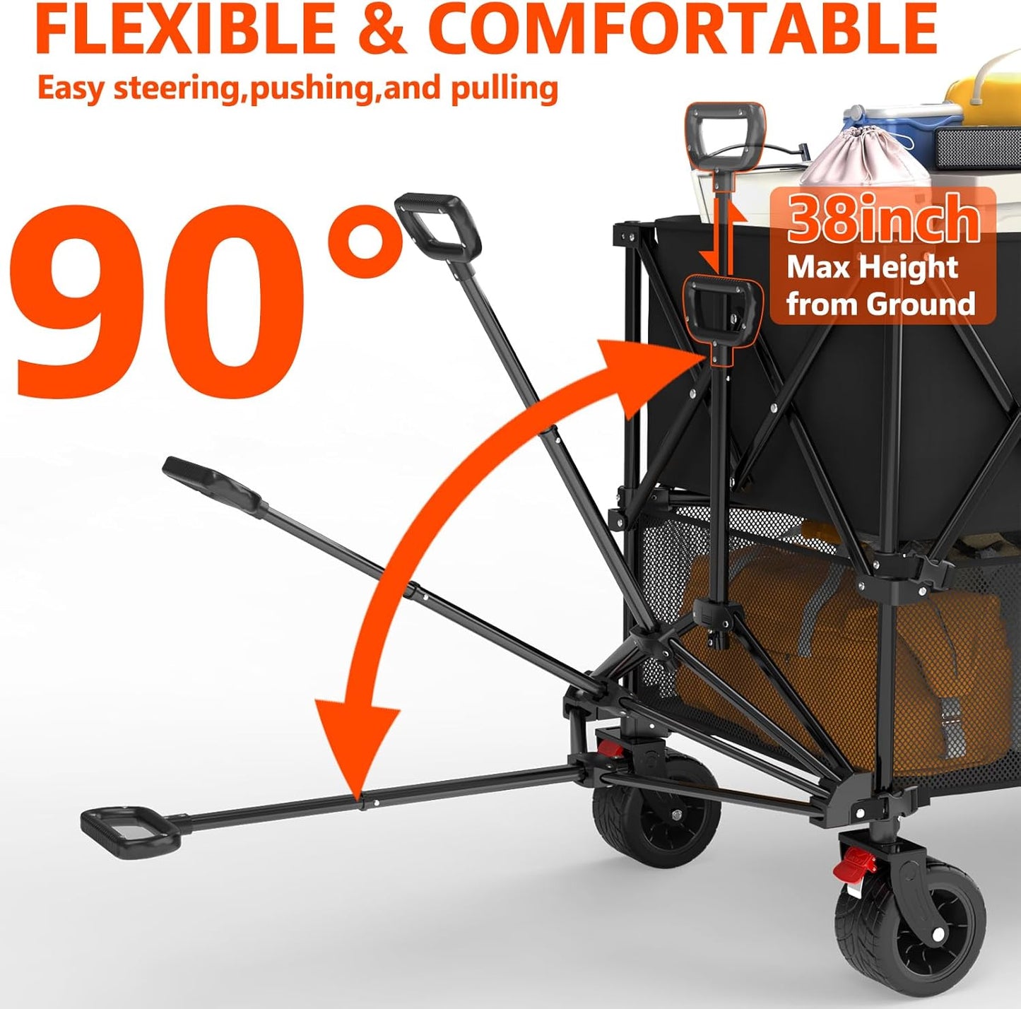 400L Large Double Decker Wagon Collapsible