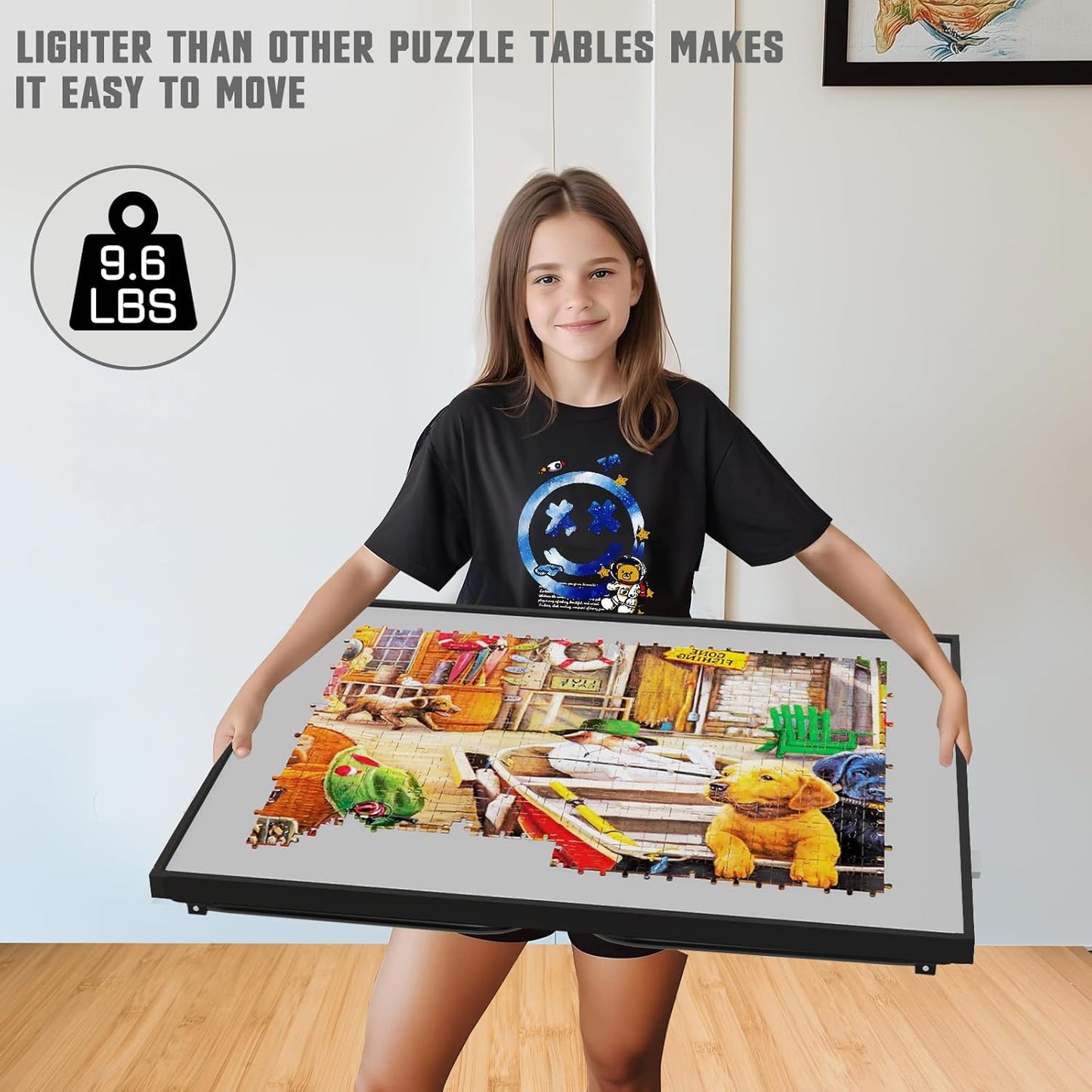 Aluminum alloy low jigsaw puzzle table