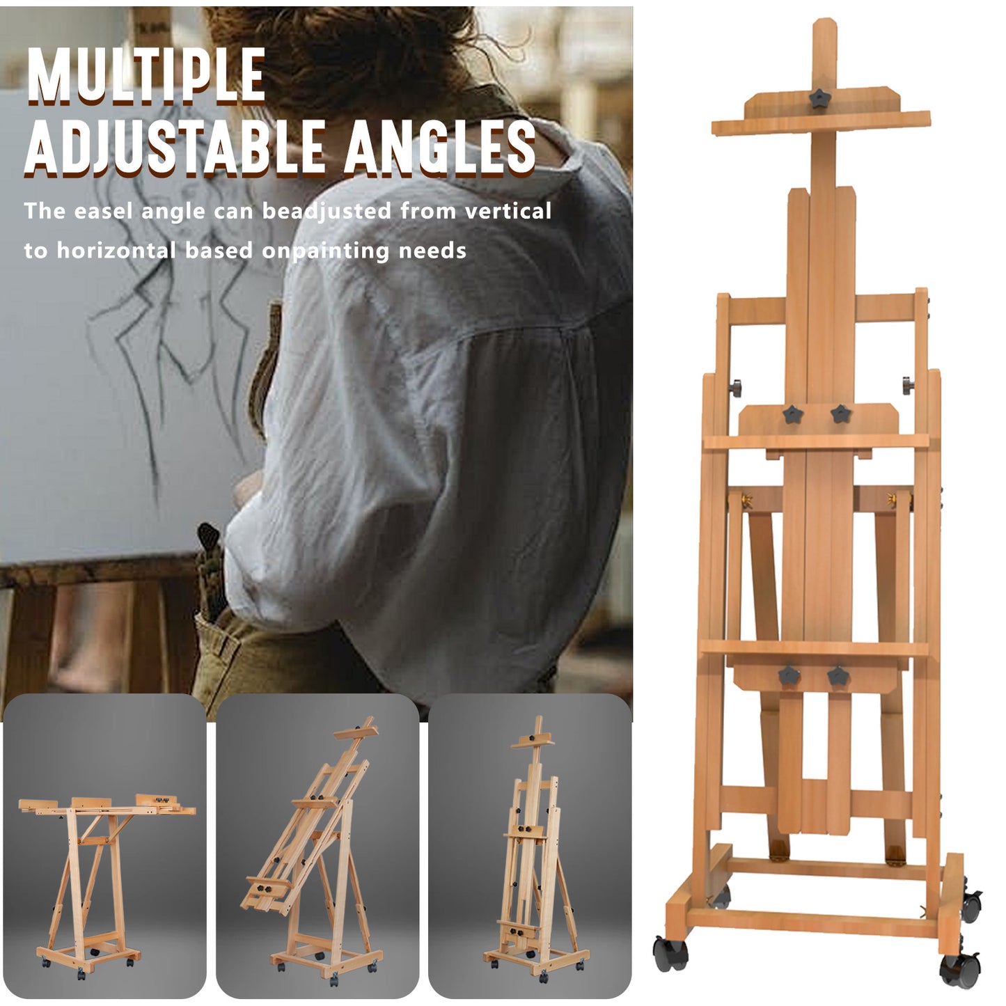 H-Frame Multifunctional Easel