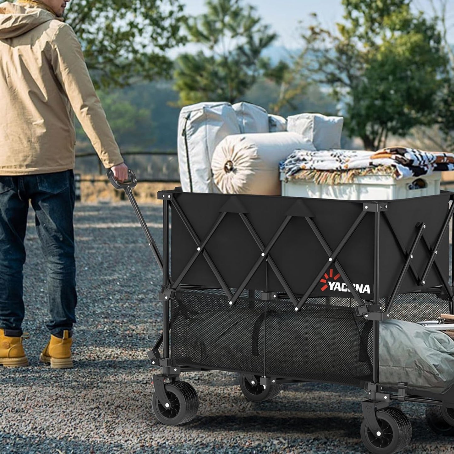 400L Large Double Decker Wagon Collapsible