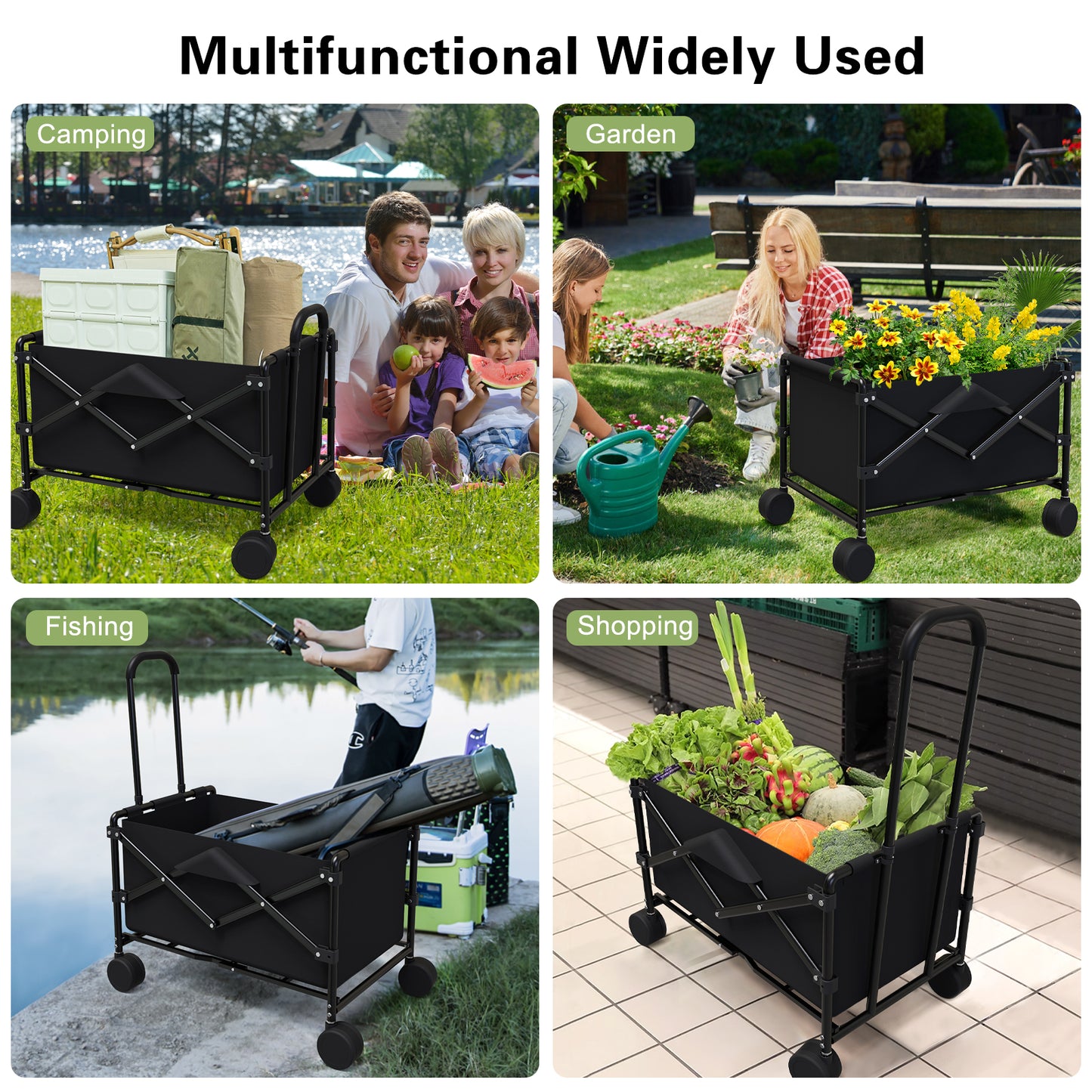 Collapsible Folding Shopping Cart