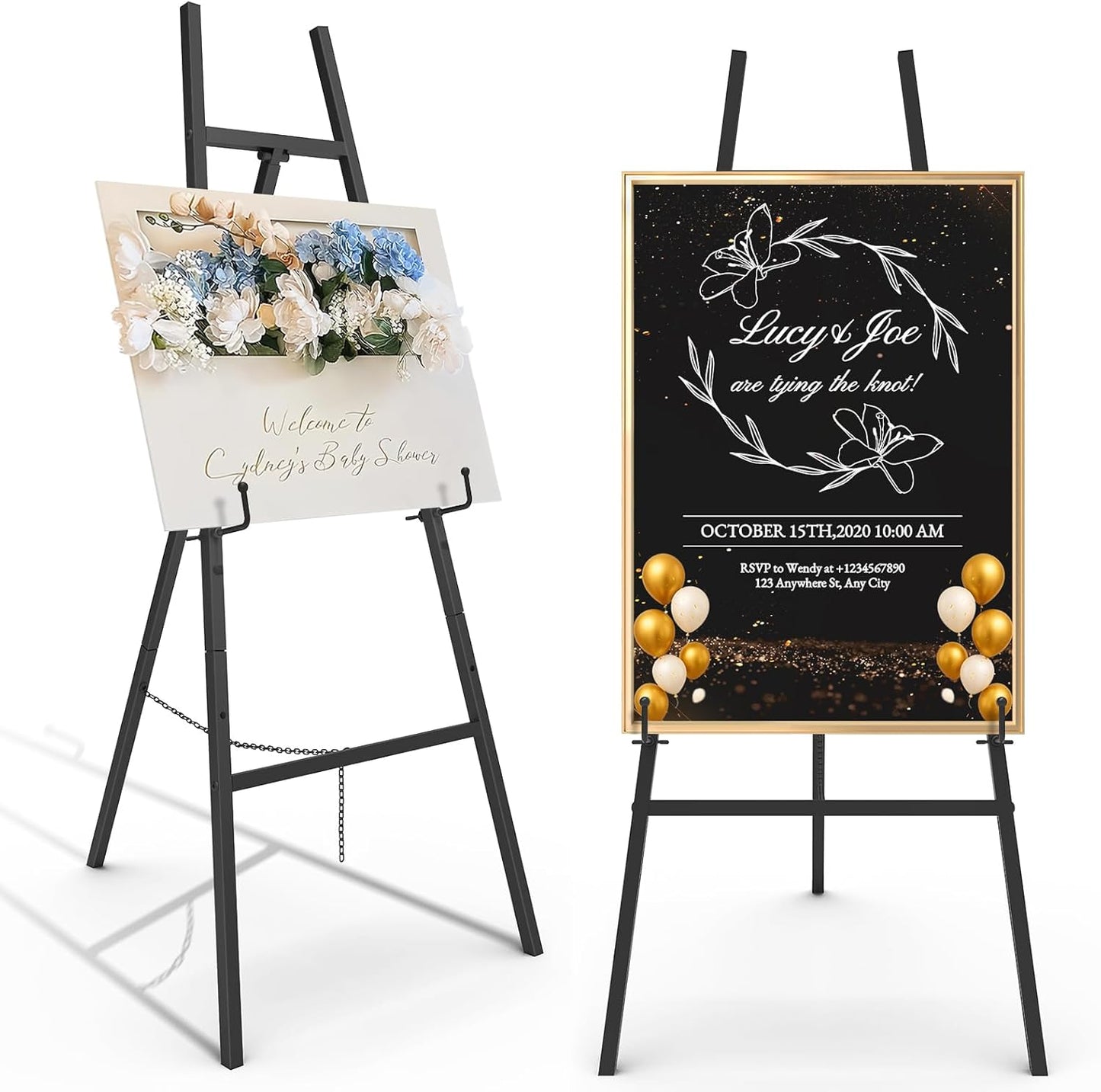 Gold Easel Stand for Sign