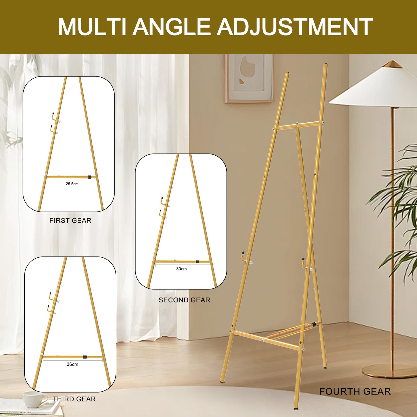 Gold Easel Stand for Sign