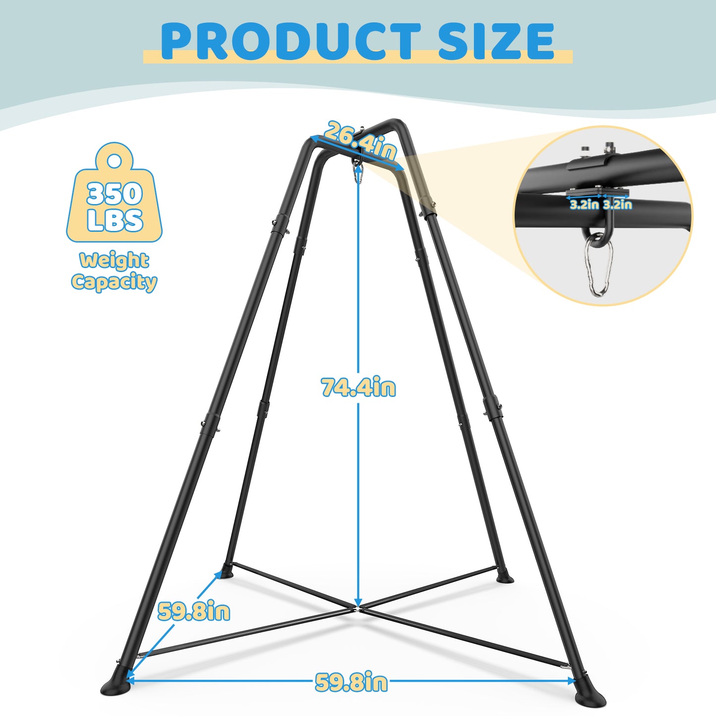 X-Shaped Swing Set