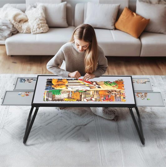 Aluminum alloy low jigsaw puzzle table