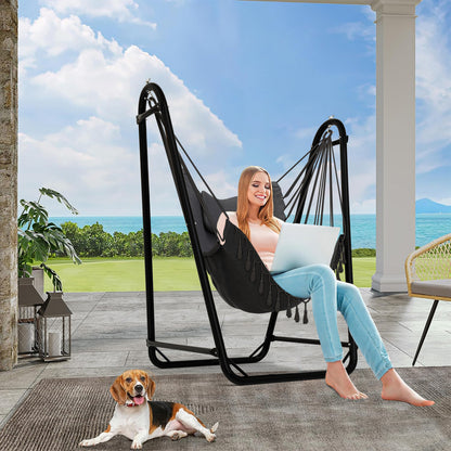U-Shaped Hammock Chair with Stand