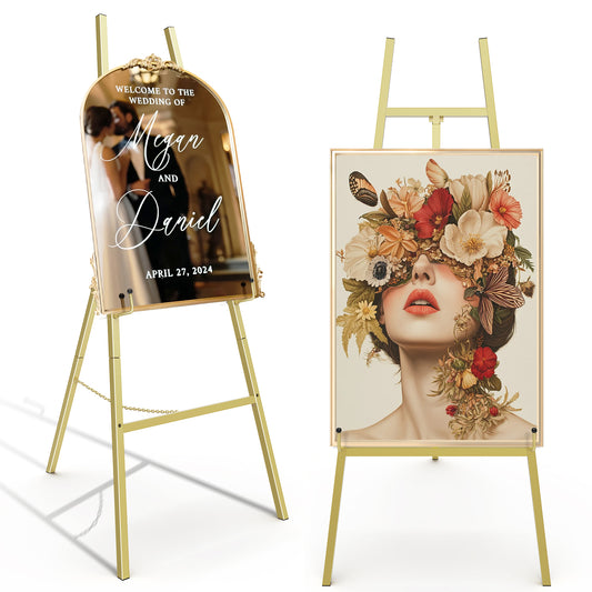 Gold Easel Stand for Sign