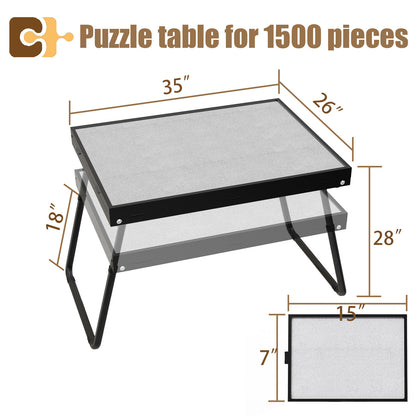 Jigsaw Puzzle Table Adjustable Height