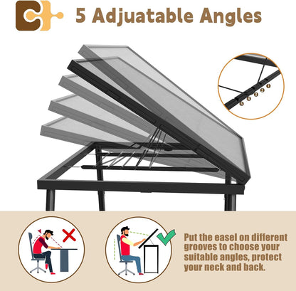 Puzzle Table 1500 Pieces, 3-in-1 Adjustable Jigsaw Puzzle Table with Cover – 18” & 28” Height, 5 Angle Tilt, Metal Frame, Foldable Puzzle Table with Drawers and Legs for All Ages