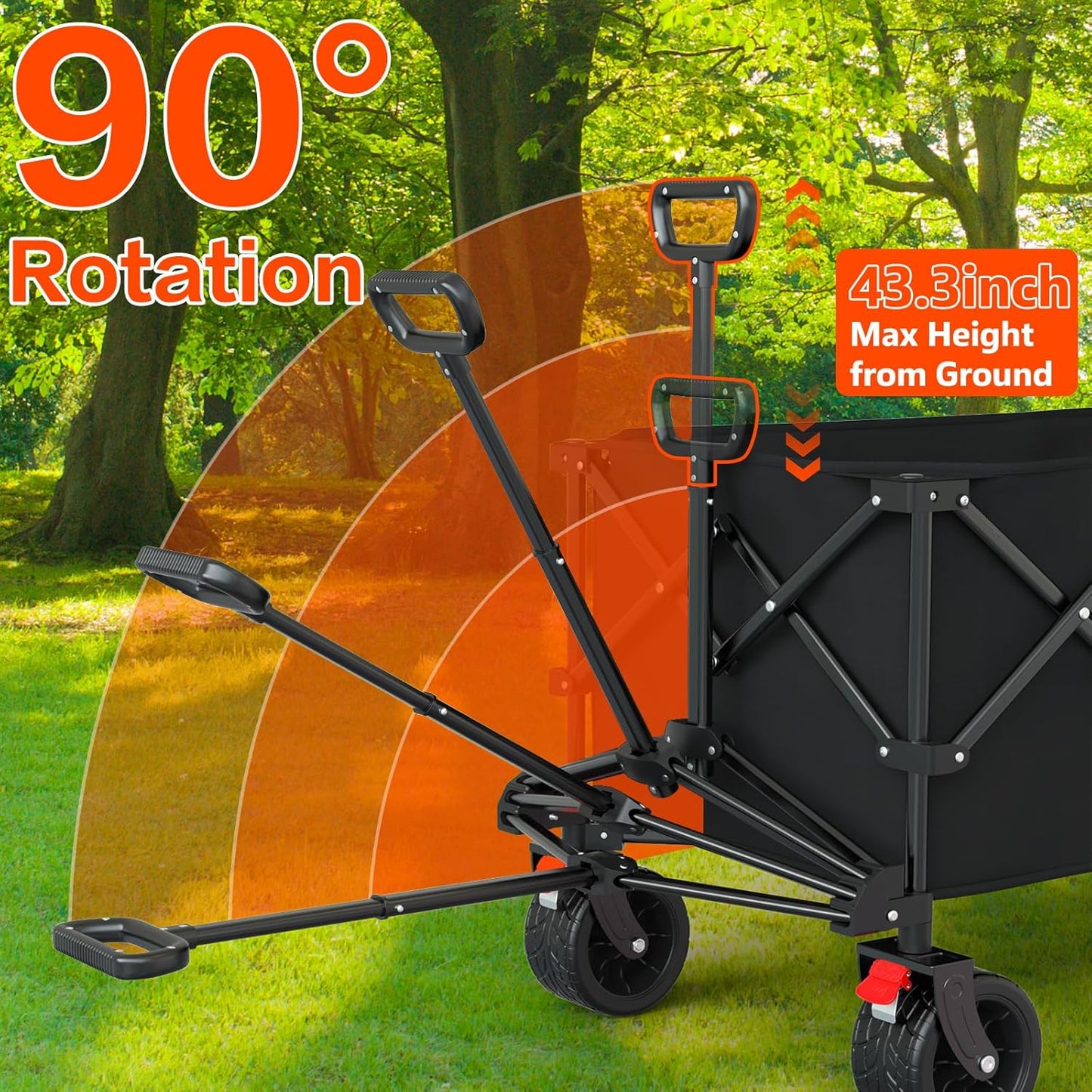 Extra Large Collapsible Wagons Carts Foldable