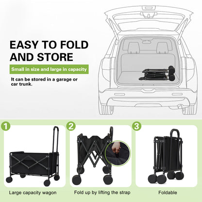 Collapsible Folding Shopping Cart