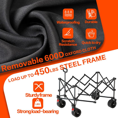 Extra Large Collapsible Wagons Carts Foldable