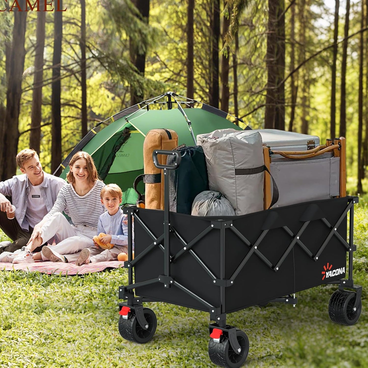 Extra Large Collapsible Wagons Carts Foldable
