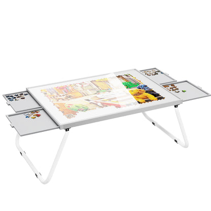 Aluminum alloy low jigsaw puzzle table