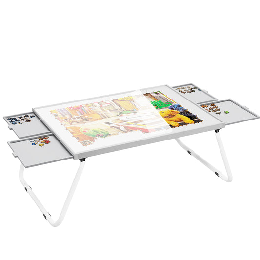 Aluminum alloy low jigsaw puzzle table